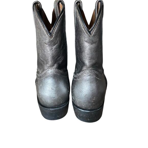 Frye Billy Short Ankle Dark Pewter Boots Silver Metallic size 8 - Picture 7 of 14